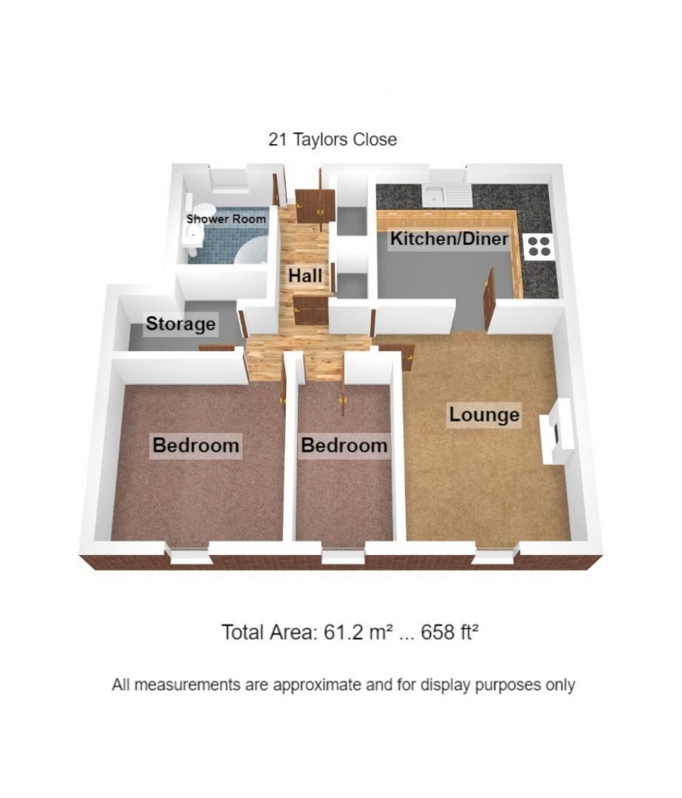 Floorplan for Taylors Close, Poulton-Le-Fylde