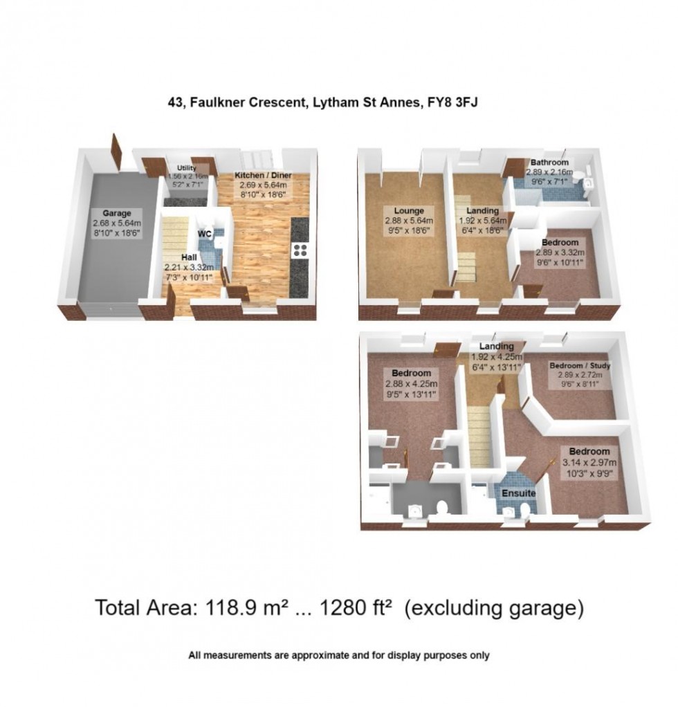 Floorplan for Faulkner Crescent, Lytham St. Annes